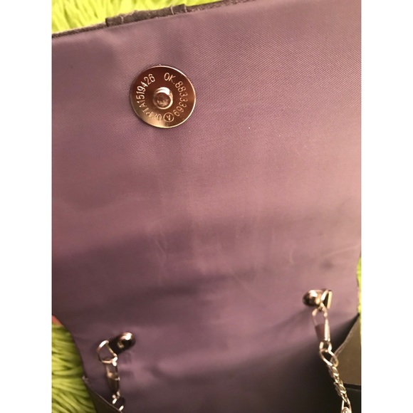 Rhinestone Satin Evening Bag - Picture 4 of 6